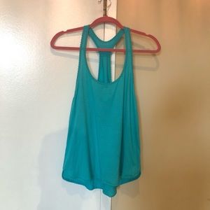 Lululemon blue racer back tank size 6